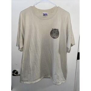 Rare Vintage 90s Discovery Channel Store Wolf Canis Lupus T-shirts and Rare